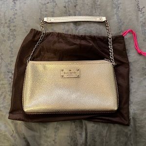 Gold Kate Spade Shoulder Bag
